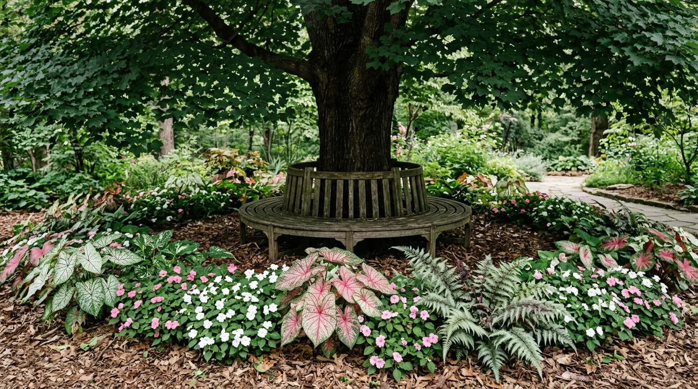 Hosta and Fern Layout